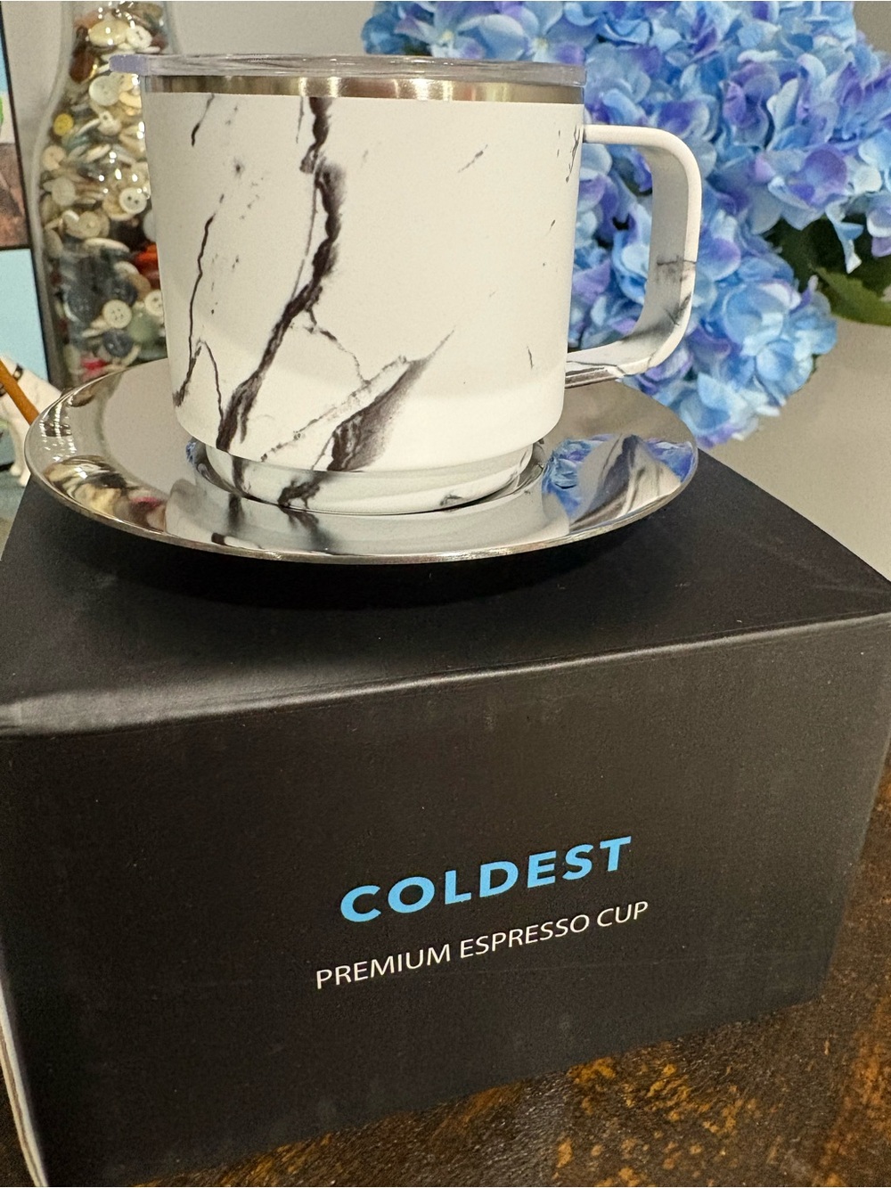 Coldest White Marble Premium Espresso Cup